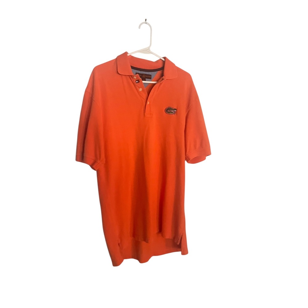 Tommy Hilfiger Golf Polo Shirt Florida Gators Orange Embroidered Logo M